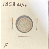 Image 1 : 1858 F Canadian Nickel 92.5% Silver