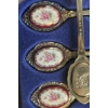 Image 2 : Vintage Boxed Set Of Six Japanese Tea Spoons Silver-Plated Stainless Steel.
