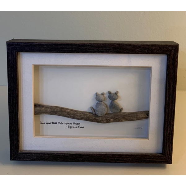 Hilary Gremsheild Art 'Friendly Felines' 8x8