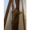 Image 7 : Vintage Optina Fully Coated Optics Binoculars #294032 (7x35) Plus Vintage Wooden Walking Stick 
