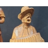 Image 7 : Caron Woodwork Wooden Sculptures, Tall Wooden Lad and Hand Carved Wooden Box