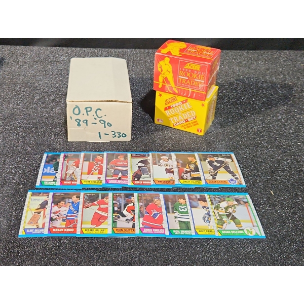 1989-90 O-Pee-Chee Series #1-330, 1990 Rookie and Traded Card Sets