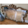 Image 2 : Ornate Gold Finish Mirror 37 w, 26 h  & Large Decorative Roses