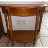 Pine Demi-lune Half Moon Hallway Table 34x15x31