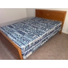 Image 1 : Mid Century Teak Bed Bundle - Full Size - Sea Shell Focal Point - Frame HB Mattress + BS