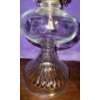 Image 3 : Vintage Eagle Clear Glass Kerosene Oil Lamp w/Burner & Chimney (13"tall)