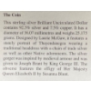 Image 5 : 2007 Brilliant Uncirculated Dollar 99.9% Silver 31.39 Grams