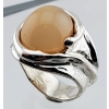 Image 2 : Hand Made Moonstone Ring (11.8 g, 15×12 mm, Size 10)
