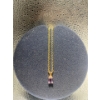Image 1 : Genuine Amethyst Necklace With Gold Coloured Chain