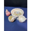 Image 1 : Royal Doulton "Bunnykins" Dishes & "Rose" Figure