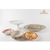 Image 1 : Collection Of Assorted Ceramic Dishes And A Footed Cake Stand.