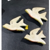 Image 2 : Chalk Birds, Set of 3 Swallows Flying, Biggest is 5H