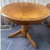 Image 2 : Pair Of Oak End Tables w/ Brass Embellishments 21T