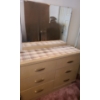 Image 1 : 6 Drawer Dresser 48 w, 17 d, 32 h and Mirror 38 x 30.5