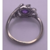 Image 2 : One Lady's Synthetic Gemstone Ring 10K WG; Ring Weighs 3.0g 