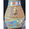 Image 2 : 6" Japanese Champleve Enamel/Bronze Vase- Likely Late 19th to Early 20th Century