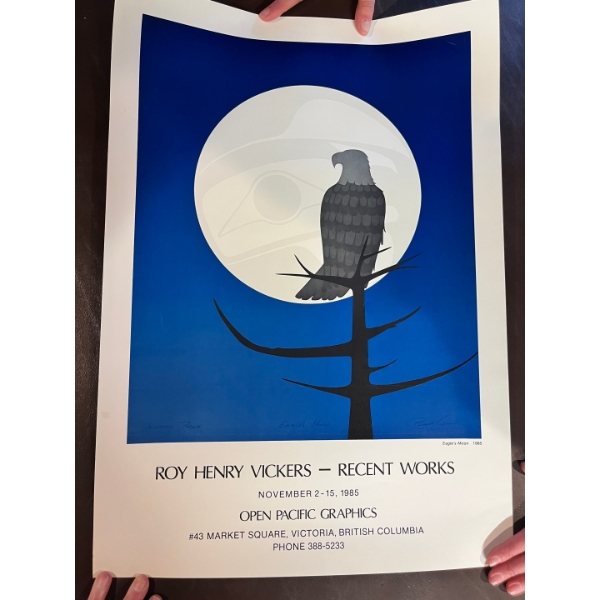 Signed Rory Henry Vickers “Eagles Moon” 1985 not framed and other poster is Discovery 86 poster 