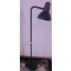 Image 3 : Furniture and Decor Lot With Ottoman, Floor Lamp, Coat Rack, and Rug