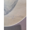 Image 5 : Two Artworks: Signed Watercolor Landscape and Graphite Portrait