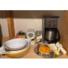 Image 1 : Kitchenware Collection Incl. Cuisinart Brewing Machine, Floral Pyrex Cookware Bowls, Vintage Kitchen