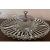 Image 4 : Elegant Crystal Serving Ware - Gravy Boat Butter Keep & Party Platter 14W