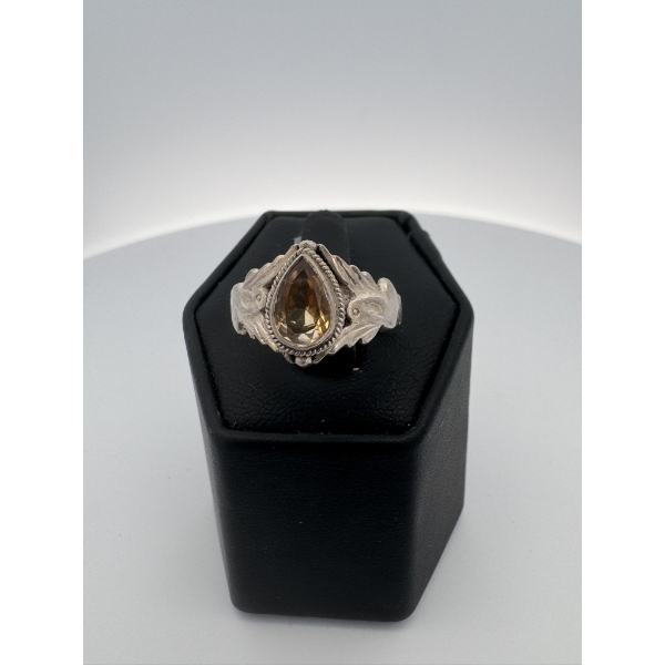 Sterling Silver Yellow Crystal 3.79g