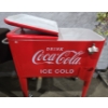 Image 5 : Coca-Cola Beverage Cooler on Wheels "Drink Coca-Cola Ice Cold"