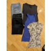 Image 1 : Summer Essentials - 2 Silver Denim Capri Pants w/ Sleevless Tanks & Tunics Size M