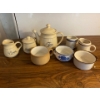 Image 1 : Ceramic Tea Serving Set with Soup Pots / Bowls