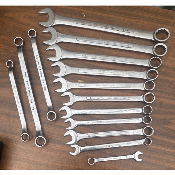 Industrial Combination Wrenches & Open End Wrenchs 