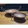 Image 5 : Vintage Copper Craft Serving Ware w/ Hand Painted Royal Delpht Porcelain Plate