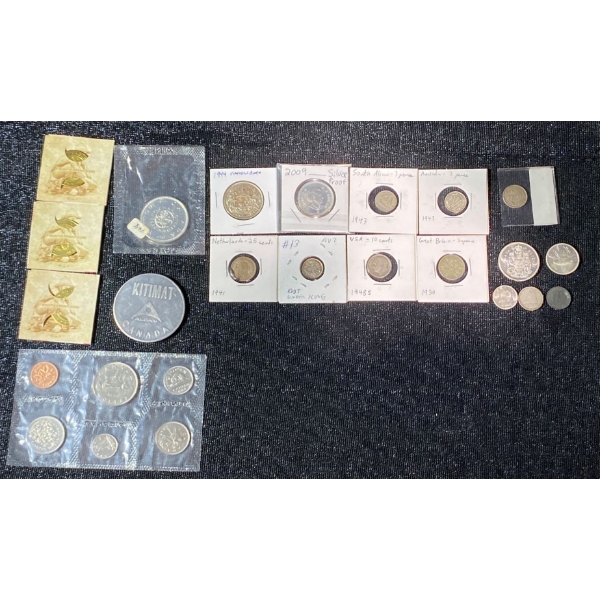 Collection of Various World Coin and Numismatic Items