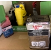 Image 5 : Storage Lot With White Boxes, Glass Jars, Chemicals, Tape Dispensers