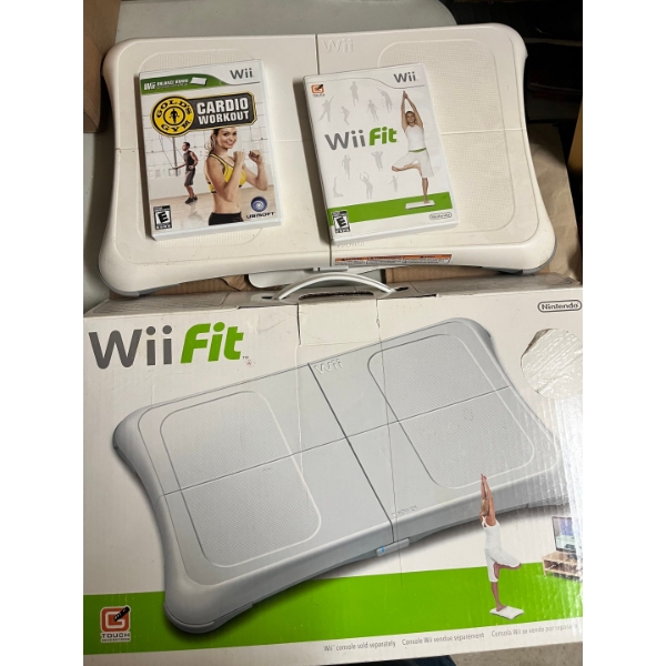 Wii fit with cardio plus workout program from golds gym
