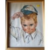 Image 2 : Six Framed Boy's & Girl's Wall Hangings/ Bedroom Decor Vintage Prints of Children 8" x 10" tall