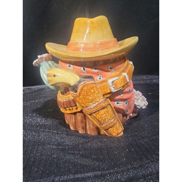 Ceramic Cowboy Cookie Jar