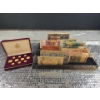 Image 1 : International Bank Notes and Queen Elizabeth II Souvenir Gold Button Set Circa 1990