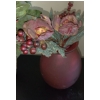 Image 4 : Shoe Rack w. Floral Vases & Lamp  33"w x 11"d x 28"tall