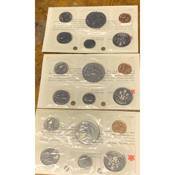 Three 1983 RCM Collectable Uncirculated Coin Sets' (Duplicate)