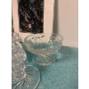 Image 3 : Assortment of Pinwheel pattern cut crystal tableware. Small condiment bowl, lidded jam/marmalade jar