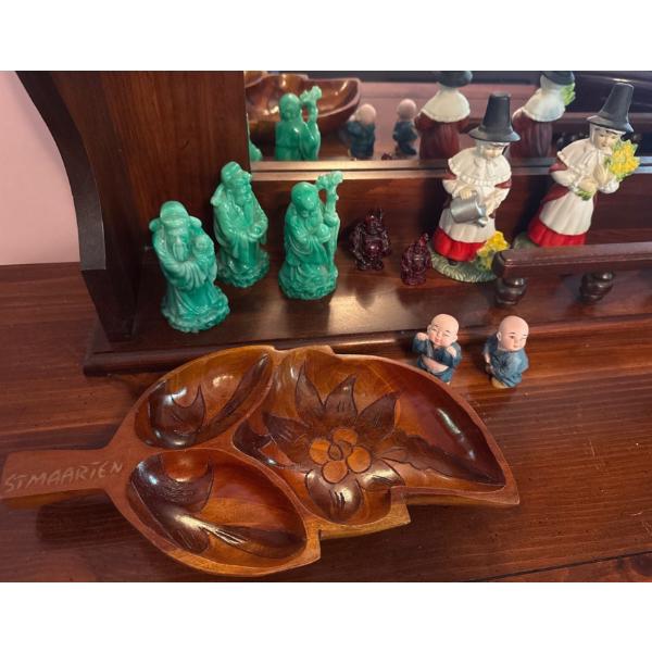 Home Decor - Jade Like Figures, Wooden Decorative Bowl, Yejin Craft Small Figure and More 