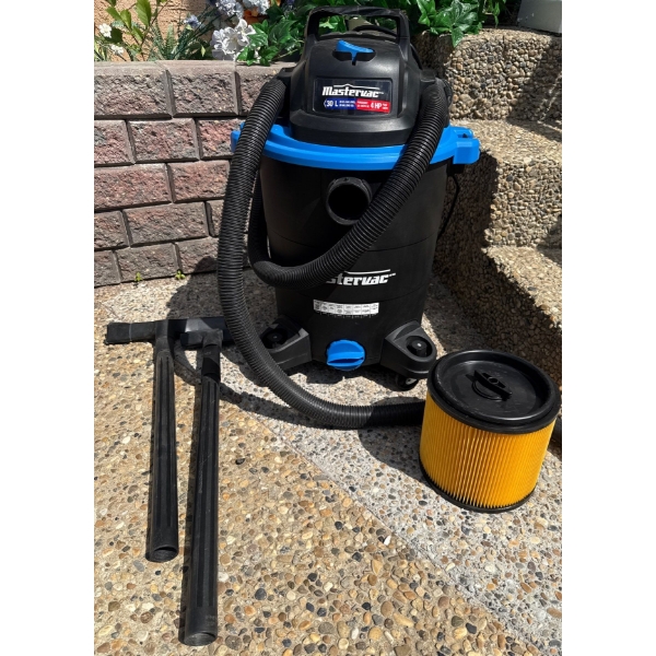 New Mastercraft Wet/Dry Vacuume w/ Spare Filter & Assorted Accessories