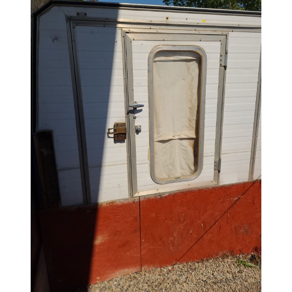 Truck Camper Topper 75 W, 100 D, 77 T, Was Used W/ Trailer Shown in Lot 235