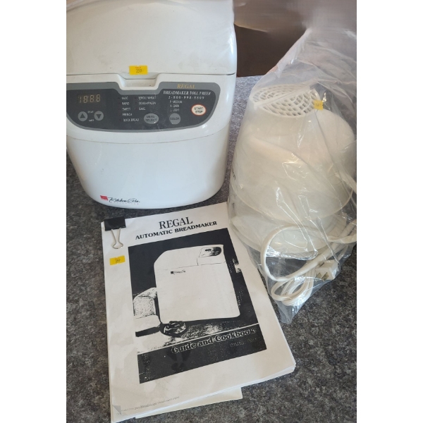 Regal Bread Maker Model K6725 and Salton Ice Cream Machine 