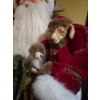 Image 2 : Larger Than Life Santa in Suit on a Rocking Chair w/ a Bag of Gifts & a Dressed up Dog - 60T