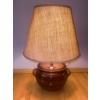 Image 3 : Ceramic Table Lamp With Textured Fabric Shade