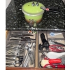 Image 1 : Stainless Steel Utensil Collection w/ Vintage Pressure Cooker & Decorative Magnets 