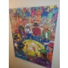 Image 1 : Painting of Traditional Round Dance, Artist ZVP 2007, 22 X 28 Paint on Canvas