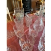 Image 8 : set of crystal glasses wine decanter coloured crystal vases and other small serving trays and dishes