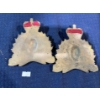 Image 2 : Pair of Large Brass RCMP Crests